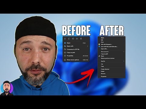 Change Windows 11 Right CLICK Menu | Context menu