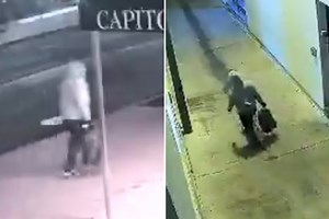 Moment 'pipe bomber plants explosives' outside RNC & DNC before Capitol riot