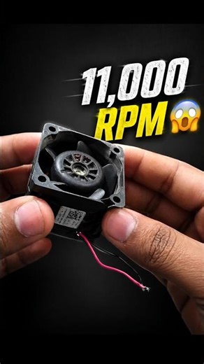 12V Mini Server Fan 11,000 RPM.#fan #diy #shorts