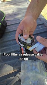 Pool filter air release valve set up #foryou #diy #tutorial #viralvideo #trending #clips #follow