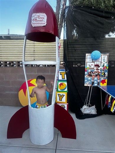 Toy Story: DIY pizza planet rocket.  7 ft tall for Sale in Santa Clarita, CA - OfferUp