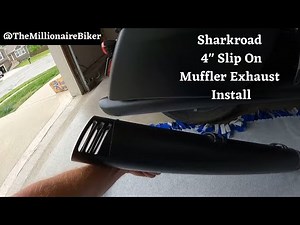 Sharkroad 4" Slip On Muffler Exhaust Install