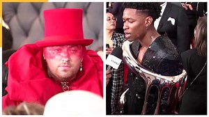 From classic tuxedos to shiny jumpsuits, menswear is grabbing attention on the red carpet this awards season, with increasingly bold and eye-catching looks https://reut.rs/3IT0R0P | Reuters