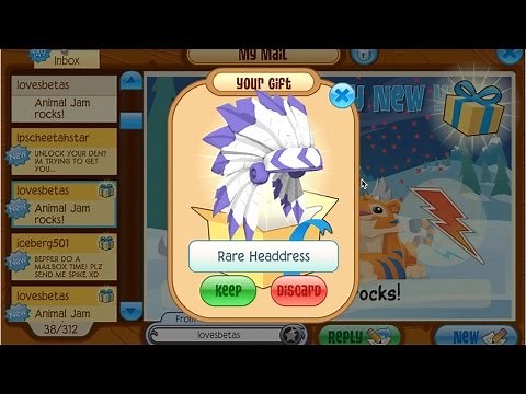 Animal Jam: Rare Headdress In My Mail?!