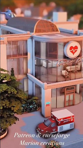 🏥 Hôpital Willow Creek - child birth mod de pandasama - #sims4 #sims4build