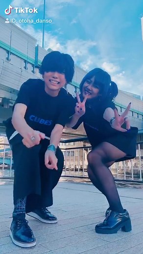 ダンスクソ初心者の音羽、えんちゃんレクチャーで頑張りました。@音羽（ おとは ） @永ennのアリス@永enn教 #偽カップル #おとえん #フォーエイト #男装