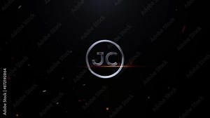 Animation JC Logo Trailer Video, Cinematic Jc cj 3D Circle Letter Logo Animation On Black Background
