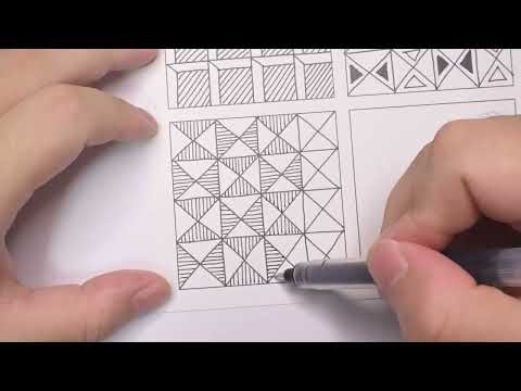 （Day 32）Pen control#draw with me #line art #line drawing #zantangle #drawing lines