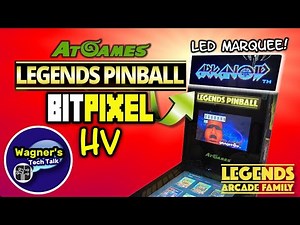 AtGames Legends Pinball BitPixel HV LED Marquee: Setup + Review
