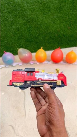 Remote control train colouring balloon blast #shorts ￼