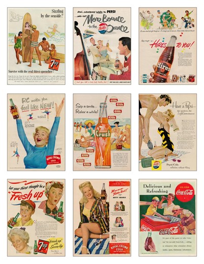 Vintage Soda Ads Clipart, Junk Journal Ephemera (digital Download) - Etsy