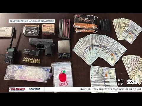 Tehachapi police arrest two suspects and seize half a pound of meth during a Golden Hills drug bust