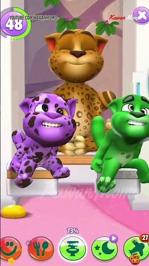 Talking Tom Funny Videos || 3 Color My Talking Tom 2 Pooping in Talking Tom Bathroom