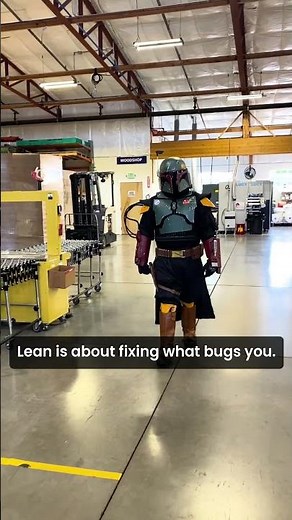 Meet our Lean-alorian. He doesn't speak much. He just eliminates waste. This is the Way.