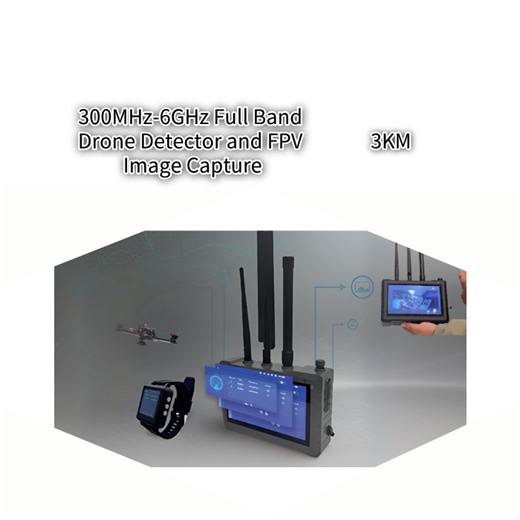 Full Band Portable Drone Detector Counter-FPV Video Signal Interception Device