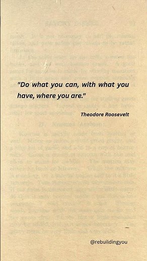 Do What You Can, Where You Are