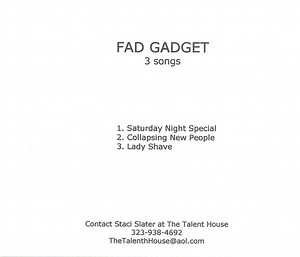 Fad Gadget - 3 Songs