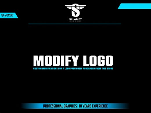 Modify Logo, Change Text, Change Color and Other - Etsy