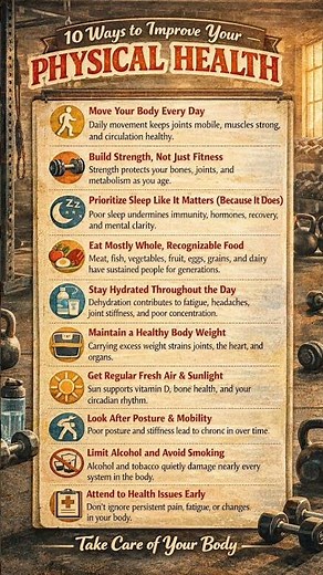 The 10 Best Ways To Improve Your Physical Health.