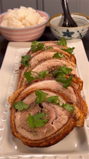 Leah Cohen 🇺🇸🇵🇭 on Instagram: "Lechon vibes without the whole-pig commitment — aka Bellychon. This Filipino porchetta is oven-roasted and stuffed with lemongrass, garlic, and plenty of black pepper. Crispy on the outside, juicy on the inside, and perfect for the holidays when you’re craving lechon but don’t want the fuss of a whole pig. Save this for your holiday table and share it with someone who loves lechon as much as you do."