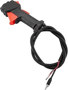 Throttle Control Handle for Strimmer Trimmer, 26mm Strimmer Trimmer Handle Switch Throttle Trigger Cable Brush Cutter Accessories Tool(20cm/7.87in)