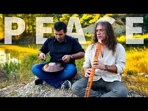 Peaceful Lake Vibes - Native American Flute and Tongue Drum Peace and Healing The Soul