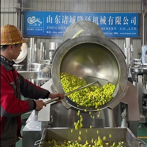 [Hot Item] Stainless Steel Large Automatic Popcorn Making Machine Caramel Popcorn Machine Price List