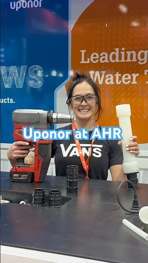 ‪@UponorNA‬ at AHR 2025 #uponor #pexa #expansionpex #plumbing