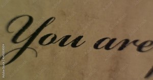 Letter burning in the fire. (You are fired.) 4K.
