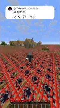 Minecraft superflat but tnt and buttons!