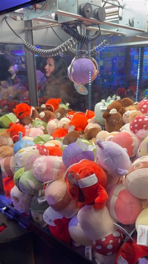 Winning prize at Las Vegas Circus Circus claw machines ￼