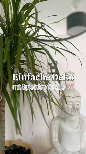 Einfache Deko ✂️ mit Spielidee für Groß & Klein 🐈‍⬛ Halloween Idee 🎃