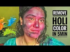How to Remove Holi Colors from Skin face & body At Home Easily / Natural & Gentle SUMANNSHIMMERS