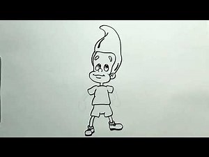 How to Draw Jimmy Neutron in Easy Steps