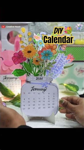 How to make 2026 Desk Calendar #shorts #calender #papercraft