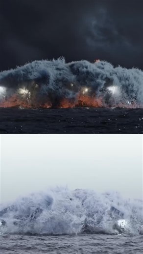 SideFX Houdini on Instagram: "Repost @laviecg - Houdini 21 | 🌊 Pacific Rim Ocean Night Scene. #sidefxhoudini #oceansimulation #cgartist #3dart #fxsimulation #vfxbreakdown #cgi #oceanfx"