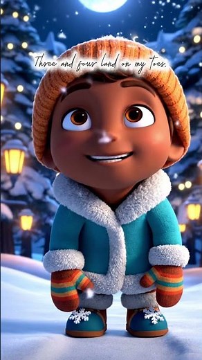 Snowflake Counting Song | Christmas Learning Rhyme for Toddlers