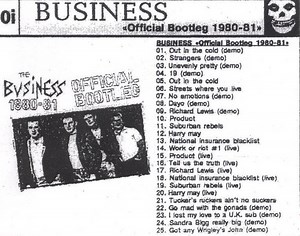 Business - Official Bootleg 1980-81