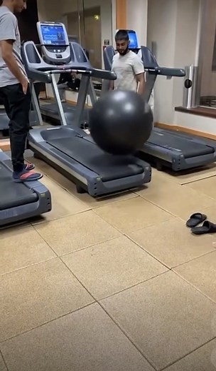 Interactive Gym Fun with Exercise Ball