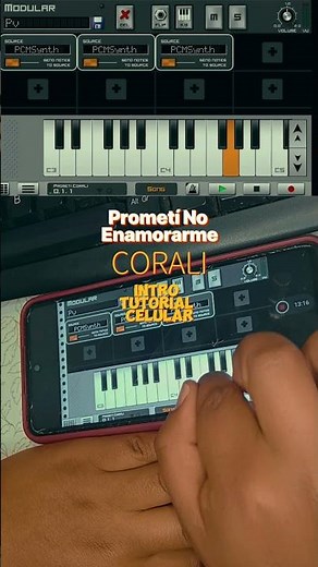 Prometí No Enamorarme Corali TUTORIAL INTRO CELULAR #corali #musichuayotuma