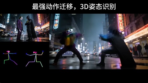 最强Scail动作迁移，不用学comfyui掌握各种模型的使用，使用自己的GPU完全免费