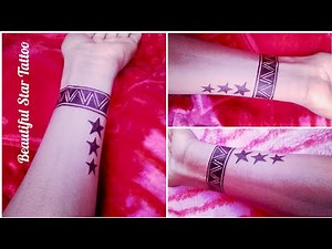 How to make a beautiful Star Tattoo on hand||star Tattoo||Tattoo&Art By KK