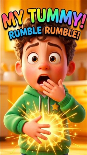 Leo's Tummy is RUMBLING! 🫃 Learn Body Parts for Kids | KidzMelon Hub