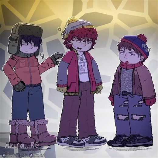 OUTFIT SWAP Trend 👕 (HYPNODANCE) (Stan, Kyle & Cartman) #southpark #trend #hypnodancer #outfitswap