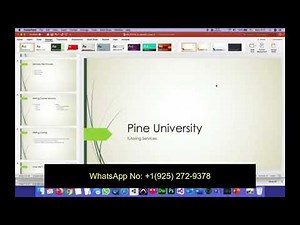 Module 1: SAM Project 1a | Pine University | FORMATTING A POWERPOINT PRESENTATION #newperspectives