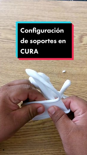 Configuración de soportes para impresiones 3D en CURA #impresora3d #impresoen3d #impresion3d #ultimakercura #tutorial