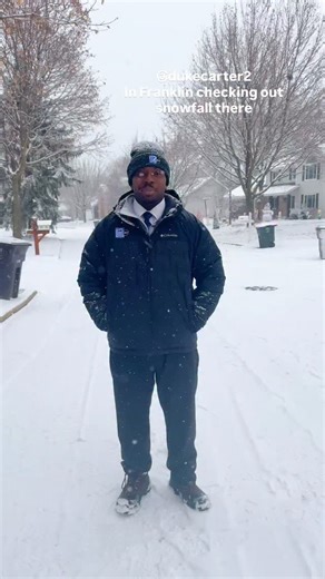 12 News @dukecarter2 in Franklin checking out snow conditions as parts of be viewing area under a winter storm warning that lasts until 6 Sunday morning. | WISN 12 NEWS