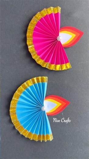 DIY paper Diya 🪔 Diwali decoration ideas #diwali #papercraft #diya #paperart #FestiveWithShorts