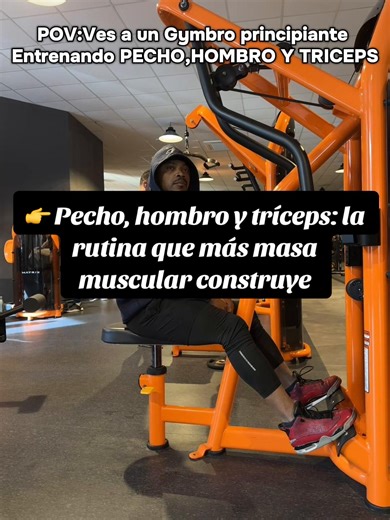 Rutina de pecho, hombro y tríceps para ganar músculo y fuerza 💪#pecho #hombro #triceps #gymtok #fitness