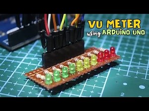 VU Meter using Arduino Uno Microcontroller (DIY)